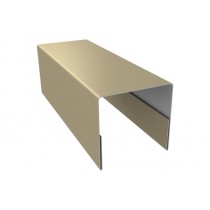 ГРАНД ЛАЙН Планка П-образная заборная 20 0,45 PE с пленкой RAL 1014 слоновая кость (2,5м) 532573