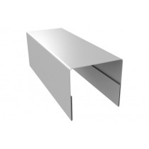 ГРАНД ЛАЙН Планка П-образная заборная 20 0,45 PE с пленкой RAL 9003 сигнальный белый (3м) 532608