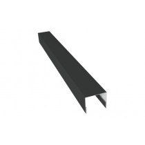 ГРАНД ЛАЙН Планка П-образная заборная 24 0,45 Drap TX RAL 7016 антрацитово-серый (2,5м) 532716