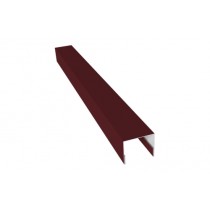 ГРАНД ЛАЙН Планка П-образная заборная 24 0,45 Drap TX RAL 3005 красное вино (2м) 532725