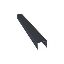 ГРАНД ЛАЙН Планка П-образная заборная 24 0,45 Drap-double TX RAL 7024 мокрый асфальт (2м) 532741