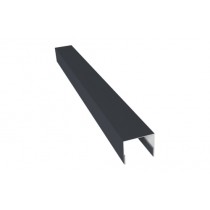 ГРАНД ЛАЙН Планка П-образная заборная 24 0,5 PurPro Matt 275 RAL 7024 мокрый асфальт (2,5м) 532812