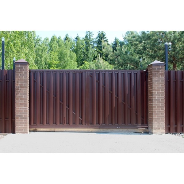 ГРАНД ЛАЙН Ворота откатные Colority цинк 2,03x4,0 RAL 8017 127599 ГРАНД ЛАЙН Ворота откатные Colority цинк 2,03x4,0 RAL 8017 127599