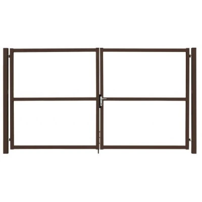 Ворота Grand Line Colority цинк с замком 2,0х3,5 RAL 8017 — 179466