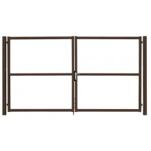 Ворота Grand Line Colority цинк с замком 1,8х3,5 RAL 8017