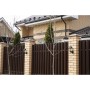 ГРАНД ЛАЙН Штакетник Круглый фигурный 0,45 PE-Double RAL 8017 шоколад 103148