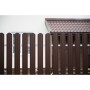 ГРАНД ЛАЙН Штакетник Круглый фигурный 0,45 PE-Double RAL 8017 шоколад 103148