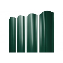 ГРАНД ЛАЙН Штакетник Круглый фигурный 0,45 Drap RAL 6005 зеленый мох 205532