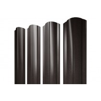 ГРАНД ЛАЙН Штакетник Круглый фигурный 0,45 Print Elite Coffee Wood TwinColor 233984