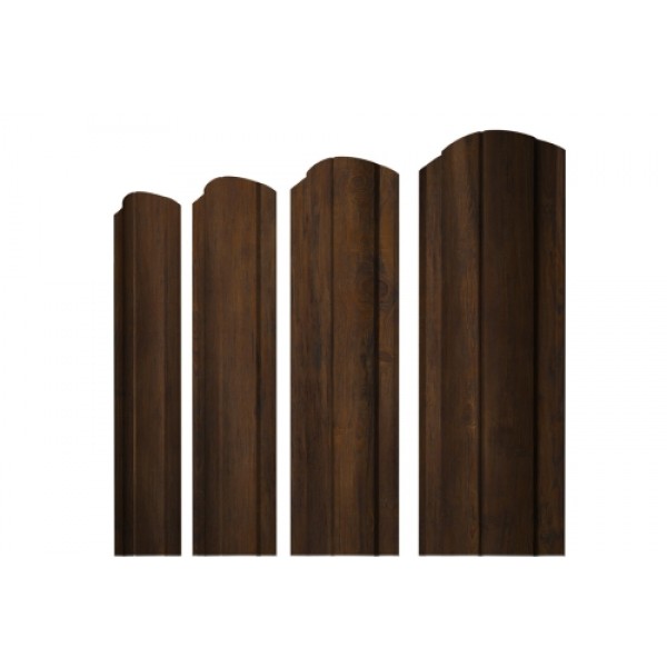 ГРАНД ЛАЙН Штакетник Круглый фигурный 0,45 Print Elite Chestnut Wood 423481 ГРАНД ЛАЙН Штакетник Круглый фигурный 0,45 Print Elite Chestnut Wood 423481