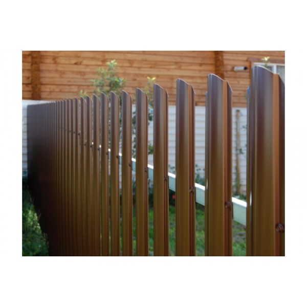 ГРАНД ЛАЙН Штакетник Круглый фигурный 0,45 Drap СТ RR 32 темно-коричневый 446025 ГРАНД ЛАЙН Штакетник Круглый фигурный 0,45 Drap СТ RR 32 темно-коричневый 446025