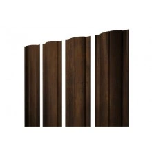 Штакетник Grand Line Круглый с прямым резом 0,45 Print Elite Chestnut Wood