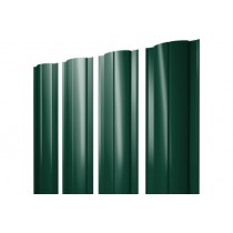 ГРАНД ЛАЙН Штакетник Круглый с прямым резом 0,5 PurLite Matt RAL 6005 зеленый мох 457571
