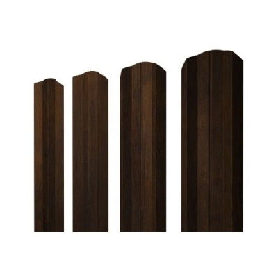 Штакетник Grand Line М-образный B фигурный 0,45 Print Elite Chestnut Wood — 425851