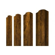 Штакетник Grand Line М-образный B фигурный 0,45 Print Premium Golden Wood Fresh