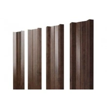 Штакетник Grand Line М-образный А с прямым резом 0,45 Print-Double Premium Antique Wood