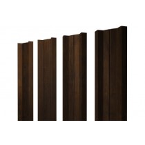 ГРАНД ЛАЙН Штакетник М-образный В с прямым резом 0,45 Print Elite Chestnut Wood 425847