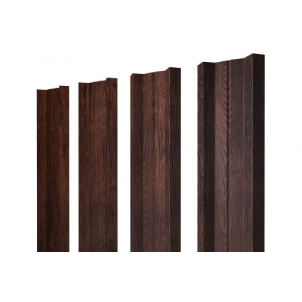 ГРАНД ЛАЙН Штакетник М-образный А 0,45 Print-Double Premium Cherry Wood Lite Fresh 542648