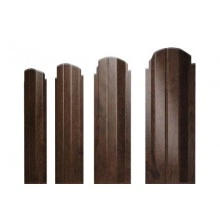 Штакетник Grand Line П-образный А фигурный 0,45 Print-Double Premium Antique Wood