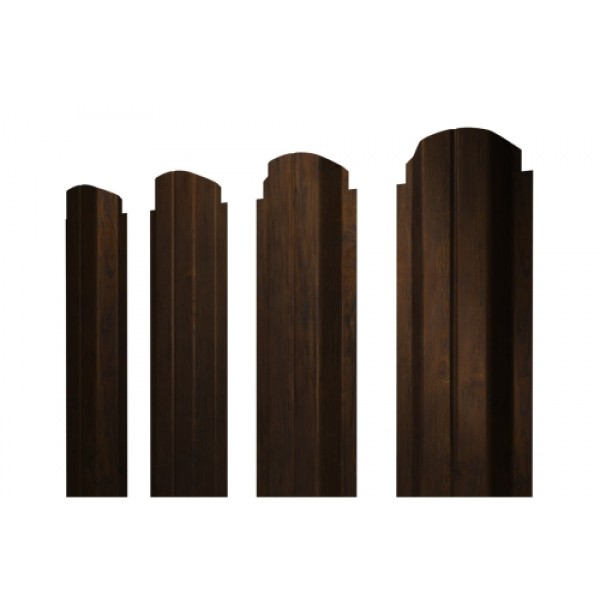 ГРАНД ЛАЙН Штакетник П-образный А фигурный 0,45 Print Elite Chestnut Wood 425853 ГРАНД ЛАЙН Штакетник П-образный А фигурный 0,45 Print Elite Chestnut Wood 425853