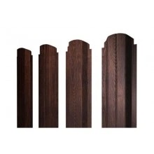 Штакетник Grand Line П-образный А фигурный 0,45 Print-Double Premium Cherry Wood Lite Fresh