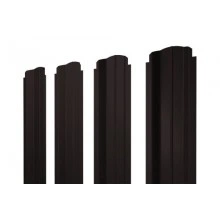 Штакетник Grand Line П-образный B фигурный 0,5 PurPro RAL 9005 черный