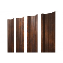 ГРАНД ЛАЙН Штакетник П-образный A с прямым резом 0,45 Print Elite Chestnut Wood TwinColor 553458