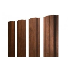 Штакетник Grand Line П-образный A с прямым резом 0,45 Print Premium Golden Wood Fresh
