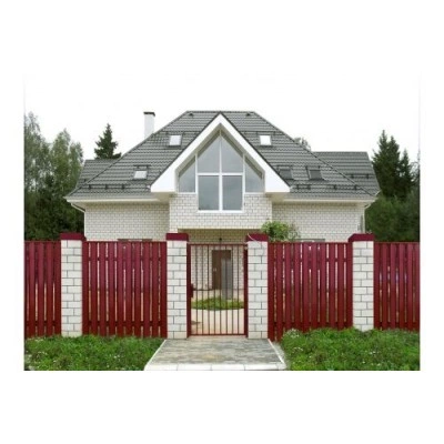 Штакетник П-образный B с прямым резом Grand Line 0,45 ПЭ RAL 3005 красное вино — 184301 Штакетник П-образный B с прямым резом Grand Line 0,45 ПЭ RAL 3005 красное вино — 184301