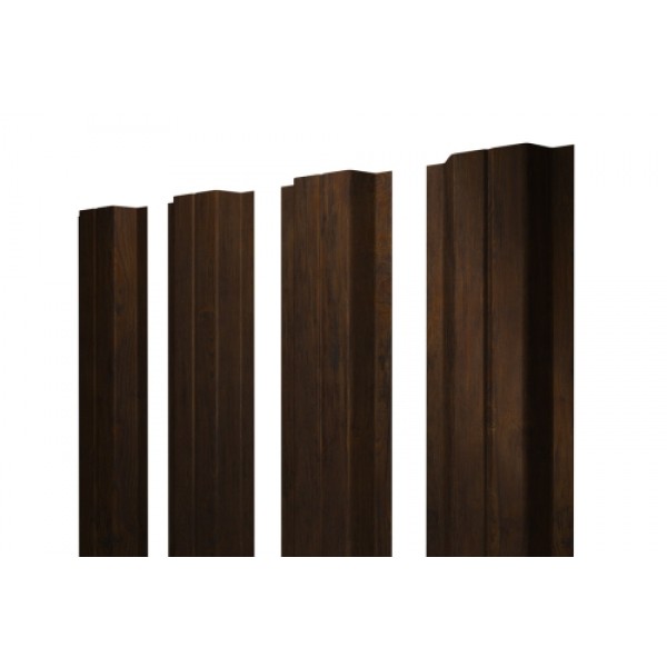 ГРАНД ЛАЙН Штакетник П-образный В с прямым резом 0,45 Print Elite Chestnut Wood 425849 ГРАНД ЛАЙН Штакетник П-образный В с прямым резом 0,45 Print Elite Chestnut Wood 425849