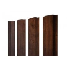 Штакетник Grand Line П-образный A с прямым резом 0,45 Print Premium Cherry Wood Fresh