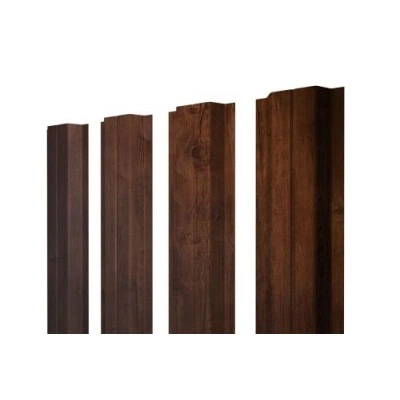 Штакетник Grand Line П-образный A с прямым резом 0,45 Print Premium Cherry Wood Fresh — 518227