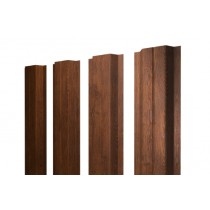 ГРАНД ЛАЙН Штакетник П-образный В с прямым резом 0,45 Print Premium Golden Wood Fresh TwinColor 537175