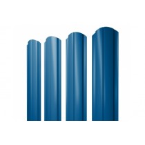 ГРАНД ЛАЙН Штакетник Полукруглый Slim фигурный 0,5 Satin RAL 5005 сигнальный синий 256906