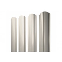 ГРАНД ЛАЙН Штакетник Полукруглый Slim фигурный 0,45 Print Elite Milky Wood TwinColor 256971