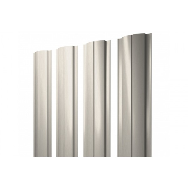 ГРАНД ЛАЙН Штакетник Полукруглый Slim 0,45 Print Elite Milky Wood TwinColor 256594 ГРАНД ЛАЙН Штакетник Полукруглый Slim 0,45 Print Elite Milky Wood TwinColor 256594