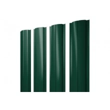 Штакетник Grand Line Полукруглый Slim с прямым резом 0,5 PurLite Matt RAL 6005 зеленый мох