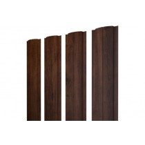 ГРАНД ЛАЙН Штакетник Полукруглый Slim 0,45 Print-Double Premium Cherry Wood Lite Fresh 542664