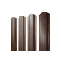 ГРАНД ЛАЙН Штакетник Прямоугольный фигурный 0,45 Print-Double Elite Antique Wood 214181