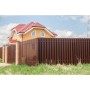 ГРАНД ЛАЙН Штакетник Прямоугольный фигурный 0,4 PE-Double RAL 8017 шоколад 240671 ГРАНД ЛАЙН Штакетник Прямоугольный фигурный 0,4 PE-Double RAL 8017 шоколад 240671