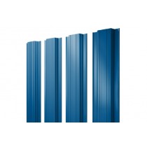 ГРАНД ЛАЙН Штакетник Прямоугольный с прямым резом 0,45 PE RAL 5005 сигнальный синий 119370