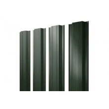 Штакетник Grand Line Прямоугольный с прямым резом 0,5 GreenCoat Pural BT RR 11 темно-зеленый (RAL 6020 хромовая зелень)