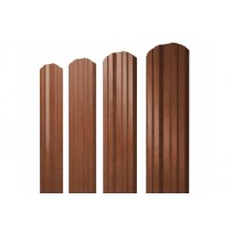 ГРАНД ЛАЙН Штакетник Twin фигурный 0,45 Print Elite Rowan TwinColor 256309