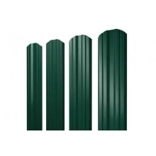 Штакетник Grand Line Twin фигурный 0,5 PurLite Matt RAL 6005 зеленый мох