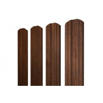 ГРАНД ЛАЙН Штакетник Twin фигурный 0,45 Print Premium Golden Wood Fresh TwinColor 537166