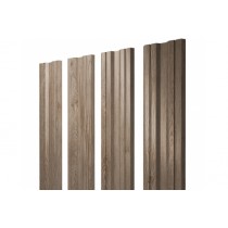 ГРАНД ЛАЙН Штакетник Twin с прямым резом 0,45 Print Elite White Wood Twin с прямым резомColor 256039