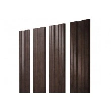 Штакетник Grand Line Twin с прямым резом 0,45 Print-Double Premium Antique Wood