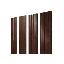 Штакетник Grand Line Twin с прямым резом 0,45 Print Premium Cherry Wood