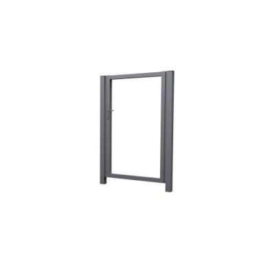 Калитка Grand Line Жалюзи 1,68х1 прямоугольный фланец 230х230 RAL 9006 без заполнения — 435880 Калитка Grand Line Жалюзи 1,68х1 прямоугольный фланец 230х230 RAL 9006 без заполнения — 435880