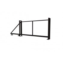 ГРАНД ЛАЙН Ворота откатные Жалюзи 2,0х4,5 RAL 9005 без заполнения 268415